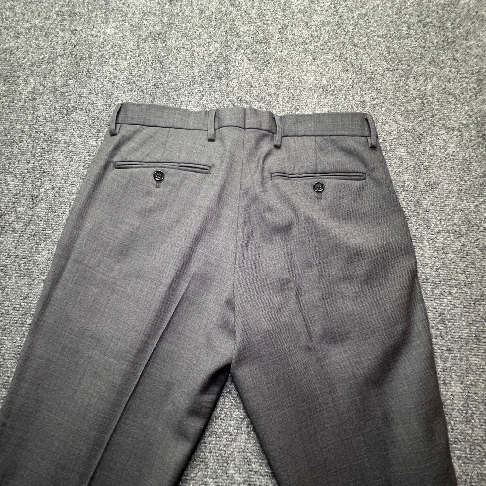 Banana Republic Slim Fit Charcoal Gray 100% Wool Dress Pants 31x32 175360-00 - Picture 4 of 12